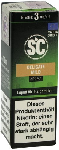E-Liquid SC Tabakaroma Delicate mild 3mg Nikotin E-Liquid SC Tabakaroma Delicate mild 3mg Nikotin