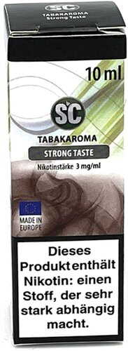 E-Liquid SC Tabakaroma Strong Taste 3mg Nikotin E-Liquid SC Tabakaroma Strong Taste 3mg Nikotin