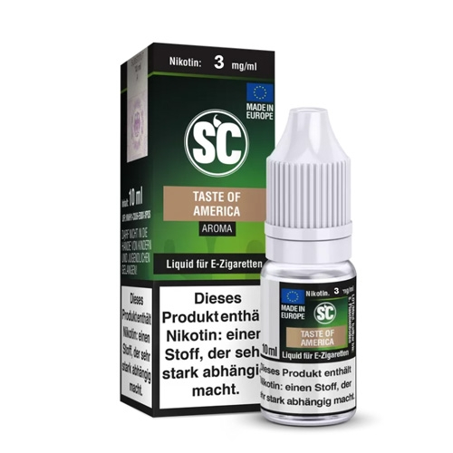E-Liquid SC Tabakaroma Taste of America 3mg Nikotin E-Liquid SC Tabakaroma Taste of America 3mg Nikotin