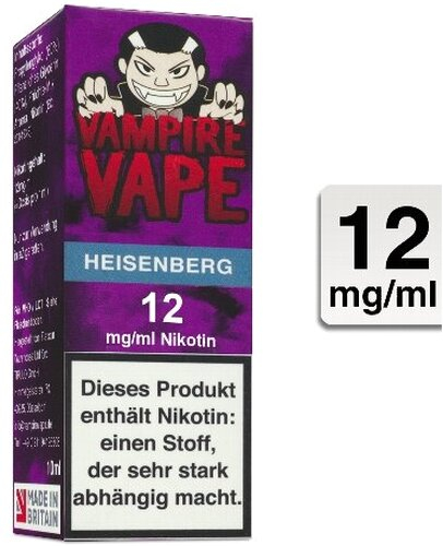 E-Liquid VAMPIRE VAPE Heisenberg 12 mg Nikotin