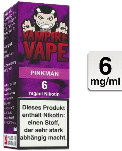 E-Liquid VAMPIRE VAPE Pinkman 6 mg Nikotin E-Liquid VAMPIRE VAPE Pinkman 6 mg Nikotin