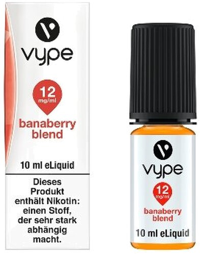 E-Liquid Vype Bottle Banaberry blend 12mg SMOOTH COLLECTION E-Liquid Vype Bottle Banaberry blend 12mg SMOOTH COLLECTION
