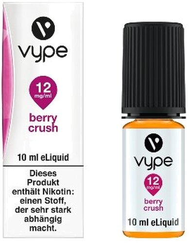 E-Liquid Vype Bottle Berry Crush 12mg SMOOTH COLLECTION
