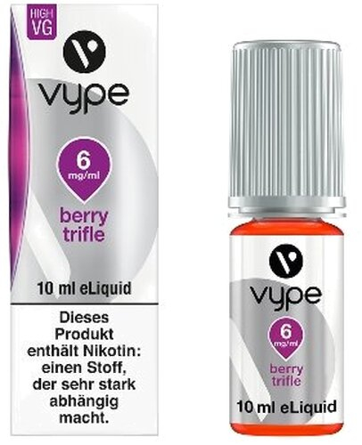 E-Liquid Vype Bottle Berry Trifle 6mg DESSERT COLLECTION E-Liquid Vype Bottle Berry Trifle 6mg DESSERT COLLECTION