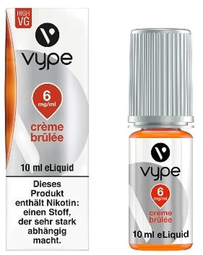 E-Liquid Vype Bottle Creme Brulee 6mg DESSERT COLLECTION