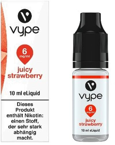 E-Liquid Vype Bottle Juicy Strawberry 6mg CLASICS COLLECTION E-Liquid Vype Bottle Juicy Strawberry 6mg CLASICS COLLECTION