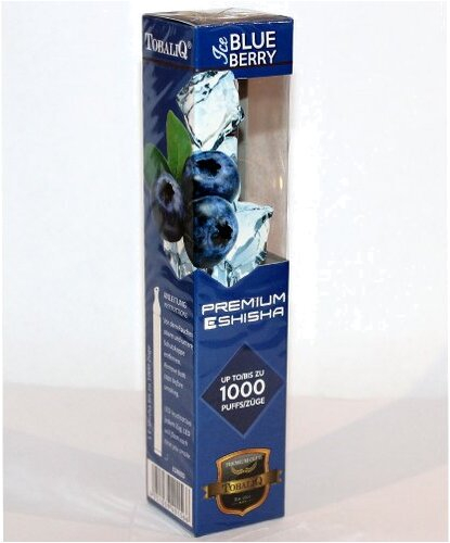 E-Shisha TOBALIQ ICE Blueberry 1000 Züge E-Shisha TOBALIQ ICE Blueberry 1000 Züge