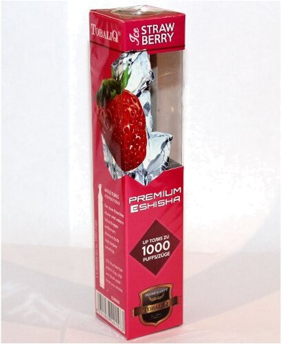 E-Shisha TOBALIQ ICE Strawberry 1000 Züge E-Shisha TOBALIQ ICE Strawberry 1000 Züge