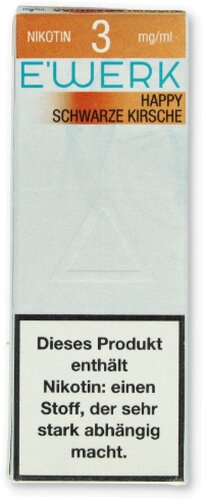 E-Werk Liquid Happy Schwarze Kirsche 3mg
