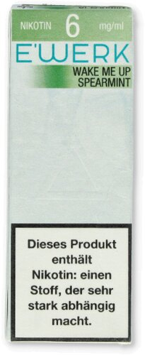 E-Werk Liquid Wake Me Up Spearmint 6mg E-Werk Liquid Wake Me Up Spearmint 6mg