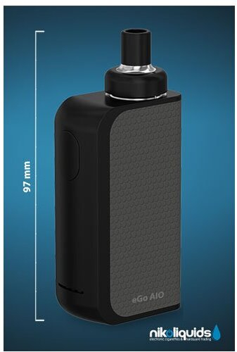 E-Zigarette Nikoliquids Joyetech AIO-BOX-SET Schwarz-Grau E-Zigarette Nikoliquids Joyetech AIO-BOX-SET Schwarz-Grau