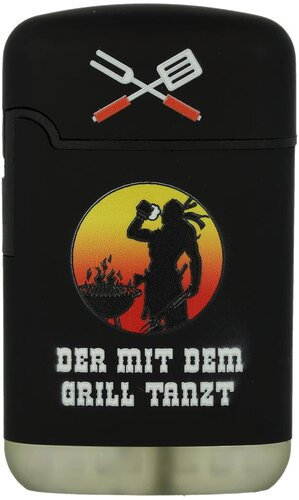 Easy Torch 8 Jet Feuerzeug Relief Born to Grill Der mit dem Grill Tanzt