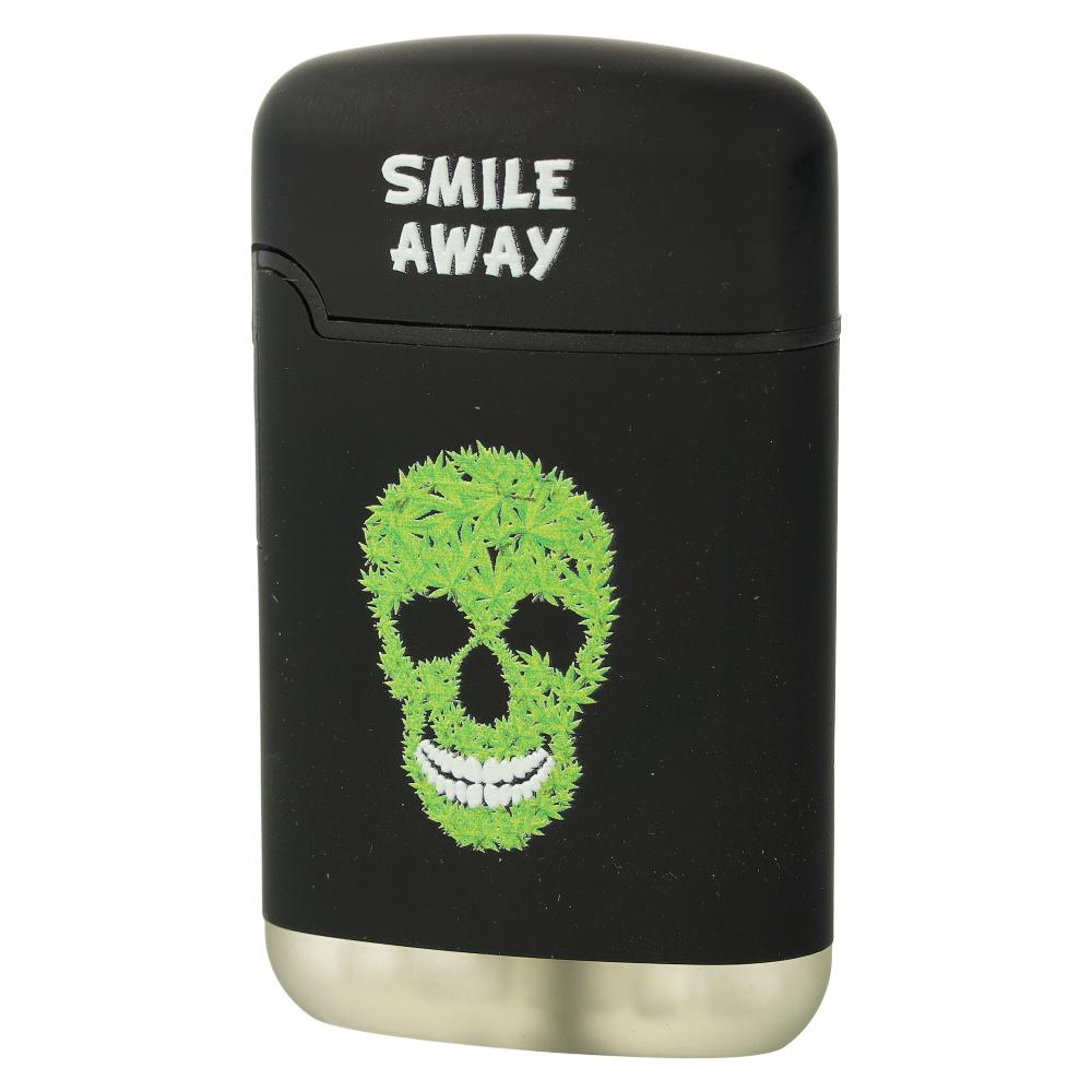Easy Torch 8 Relief Feuerzeug Smile Away Schwarz