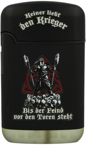 Easy Torch 8 Relief Feuerzeug Wikinger Schwarz Nr.3