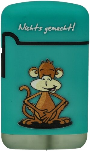 Easy Torch Affe Nichts gemacht! Feuerzeug türkis Easy Torch Affe Nichts gemacht! Feuerzeug türkis