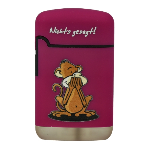 Easy Torch Affe Nichts gesagt! Feuerzeug lila Easy Torch Affe Nichts gesagt! Feuerzeug lila