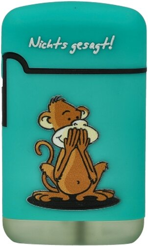 Easy Torch Affe Nichts gesagt! Feuerzeug türkis