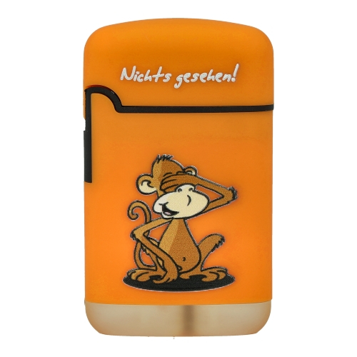 Easy Torch Affe Nichts gesehen! Feuerzeug orange Easy Torch Affe Nichts gesehen! Feuerzeug orange