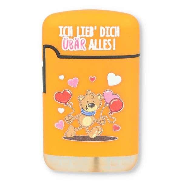 Easy Torch Feuerzeug 10v12 Bärchen Orange ICH LIEB DICH ÜBÄR ALLES! Easy Torch Feuerzeug 10v12 Bärchen Orange ICH LIEB DICH ÜBÄR ALLES!