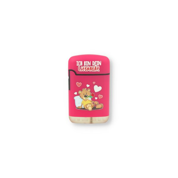 Easy Torch Feuerzeug 11v12 Bärchen Pink ICH BIN DEIN LIEBHABÄR