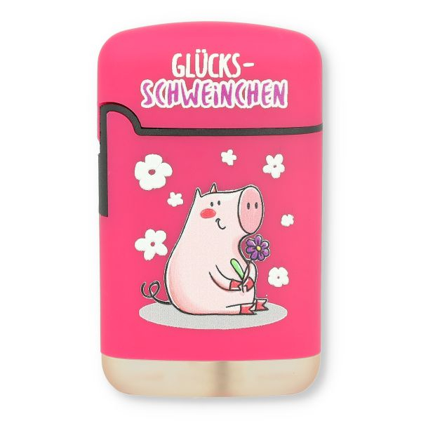 Easy Torch Feuerzeug 11v12 Schweinchen Pink GLÜCKS-SCHWEINCHEN