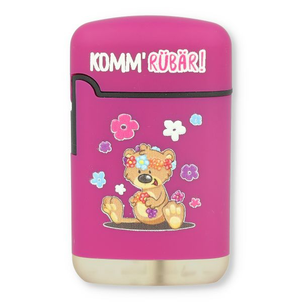 Easy Torch Feuerzeug 1v12 Bärchen Lila KOMM RÜBÄR!
