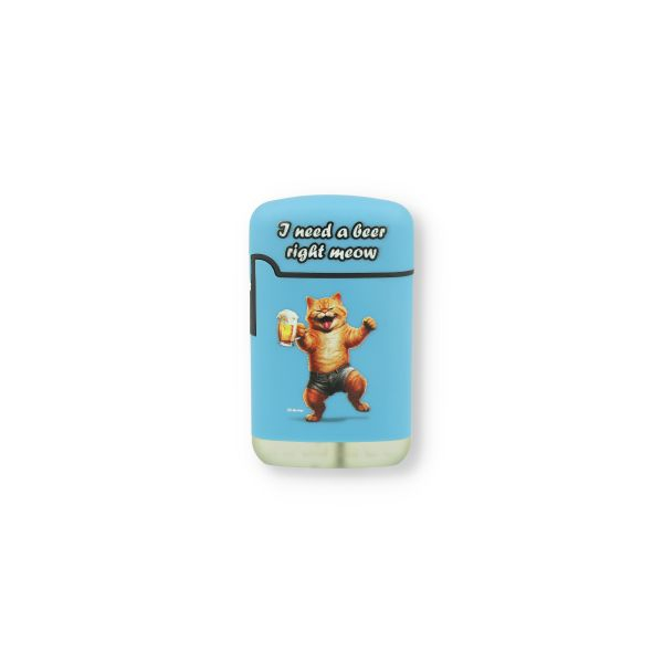 Easy Torch Feuerzeug 1v4 Furry Fun Cats Katze Blau