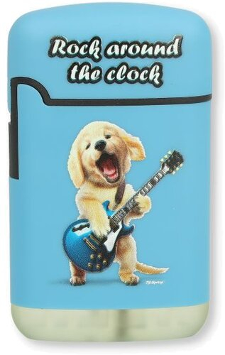 Easy Torch Feuerzeug 1v4 Furry Fun Dogs Hund Blau