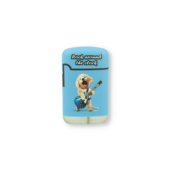 Easy Torch Feuerzeug 1v4 Furry Fun Dogs Hund Blau