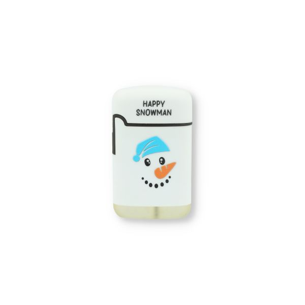 Easy Torch Feuerzeug 1v4 Winter Weiß HAPPY SNOWMAN