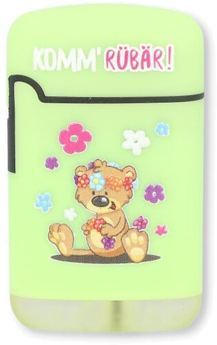 Easy Torch Feuerzeug 3v12 Bärchen Hellgrün KOMM RÜBÄR!