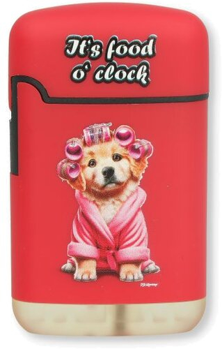 Easy Torch Feuerzeug 4v4 Furry Fun Dogs Hund Rot