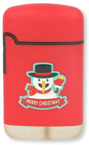 Easy Torch Feuerzeug 4v4 Merry Xmas Red Schneemann