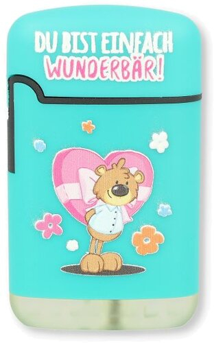 Easy Torch Feuerzeug 6v12 Bärchen Türkis DU BIST EINFACH WUNDERBÄR!
