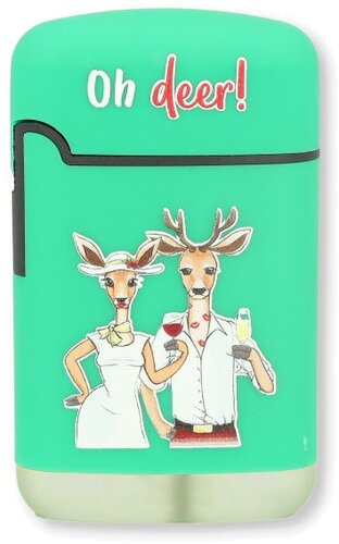 Easy Torch Feuerzeug 9v12 Rehe Grün Oh deer!