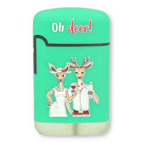 Easy Torch Feuerzeug 9v12 Rehe Grün Oh deer!