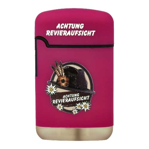 Easy Torch Achtung Revieraufsicht Feuerzeug lila Easy Torch Achtung Revieraufsicht Feuerzeug lila