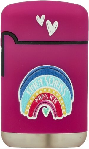 Easy Torch Feuerzeug Einen Scheiss muss ich! lila