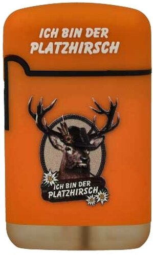 Easy Torch Feuerzeug Ich Bin Der Platzhirsch orange Easy Torch Feuerzeug Ich Bin Der Platzhirsch orange
