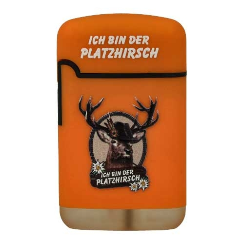 Easy Torch Feuerzeug Ich Bin Der Platzhirsch orange Easy Torch Feuerzeug Ich Bin Der Platzhirsch orange