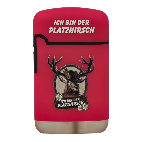 Easy Torch Feuerzeug Ich Bin Der Platzhirsch rosa Easy Torch Feuerzeug Ich Bin Der Platzhirsch rosa