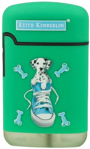 Easy Torch Feuerzeug Kimberlin Hunde im blauem Schuh grün Easy Torch Feuerzeug Kimberlin Hunde im blauem Schuh grün