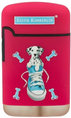Easy Torch Feuerzeug Kimberlin Hunde im blauem Schuh pink