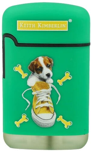 Easy Torch Feuerzeug Kimberlin Hunde im gelben Schuh grün Easy Torch Feuerzeug Kimberlin Hunde im gelben Schuh grün