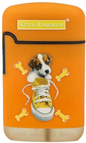Easy Torch Feuerzeug Kimberlin Hunde im gelben Schuh orange