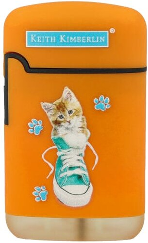 Easy Torch Feuerzeug Kimberlin Katzen im blauem Schuh orange Easy Torch Feuerzeug Kimberlin Katzen im blauem Schuh orange