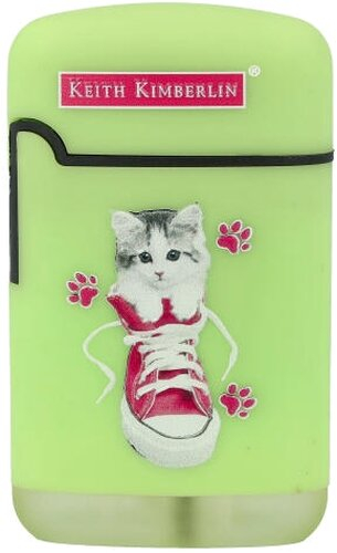 Easy Torch Feuerzeug Kimberlin Katzen im pinkem Schuh hellgrün Easy Torch Feuerzeug Kimberlin Katzen im pinkem Schuh hellgrün