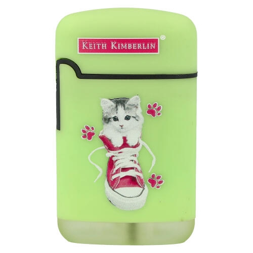 Easy Torch Feuerzeug Kimberlin Katzen im pinkem Schuh hellgrün Easy Torch Feuerzeug Kimberlin Katzen im pinkem Schuh hellgrün