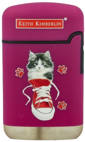 Easy Torch Feuerzeug Kimberlin Katzen im roten Schuh lila Easy Torch Feuerzeug Kimberlin Katzen im roten Schuh lila