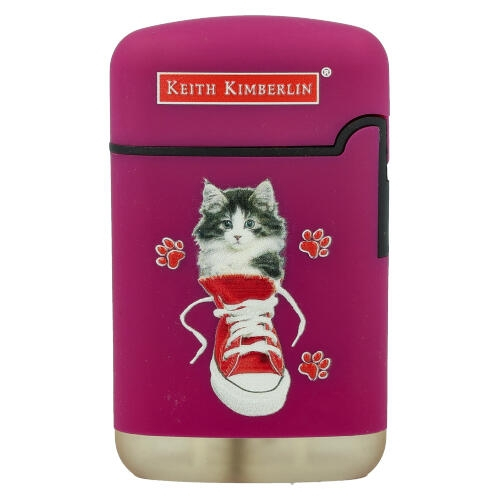 Easy Torch Feuerzeug Kimberlin Katzen im roten Schuh lila Easy Torch Feuerzeug Kimberlin Katzen im roten Schuh lila